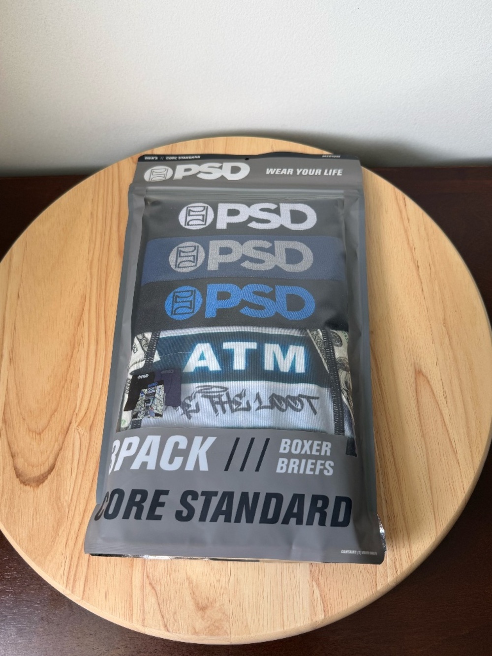 PSD 3 Pack Core Standard ATM Cashout Boxer Briefs Underwear Mens NEW